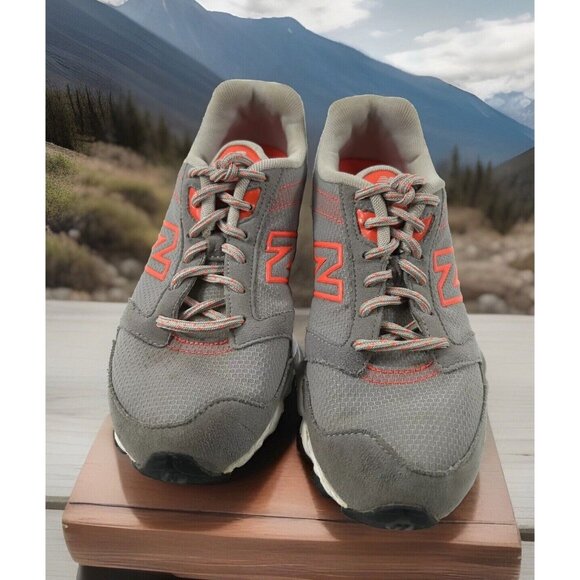 New Balance Womens WL661VKS Gray/ Neon Orange Running Shoes Sneakers Size 6.5B - Picture 2 of 8